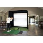 SimBox Golf Simulator Enclosure – 6 sizes W 2.6m x H 2.5m x D 1.5m (8’6 x 8’2 x 4’11) IN STOCK , IMMEDIATE DISPATCH / PRO Screen For SIMBOX