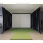Heavy Duty Golf Simulator Curtains Grey / 3.2m / 2.5m